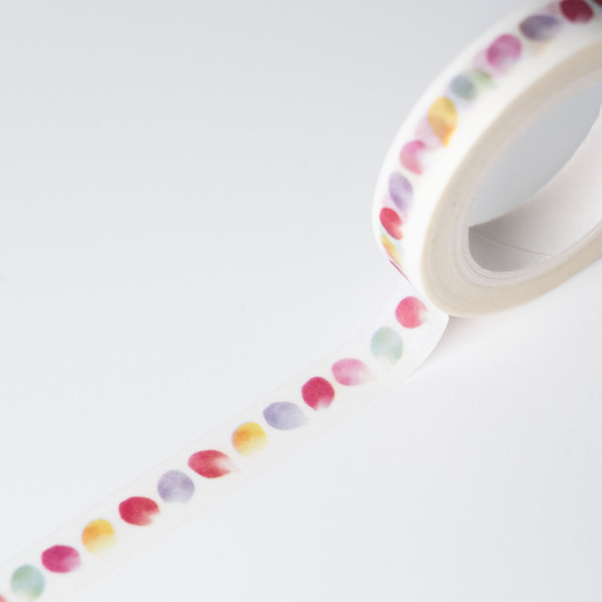 Watercolour Petal Skinny Washi Tape | 8mm x 7m