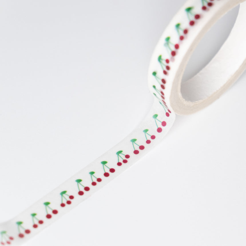 Cherry Pattern Washi Tape | 8mm x 7m
