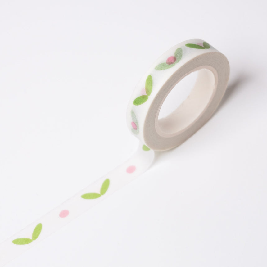Minimalistic Flower and Leaf Washi Tape | 8mmx10m