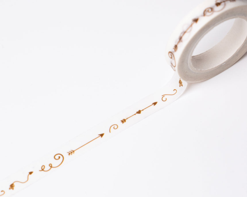 Cupid's Arrow Pattern Thin Washi Tape | 8mm x10m