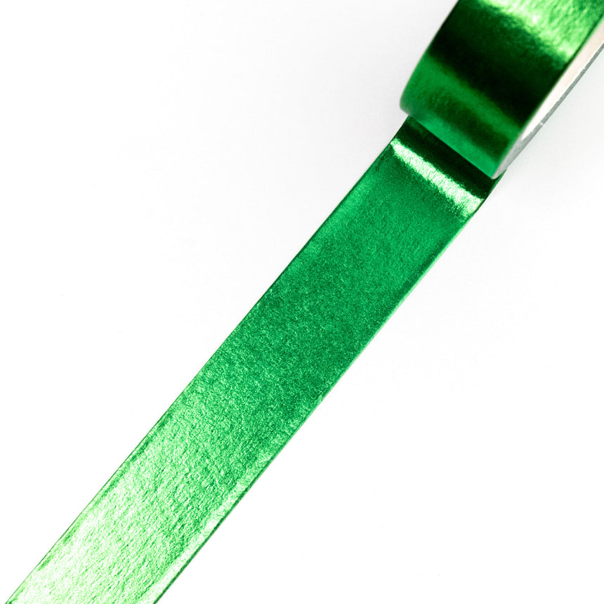 Emerald Green Foil Washi Tape | 15mm x 10m