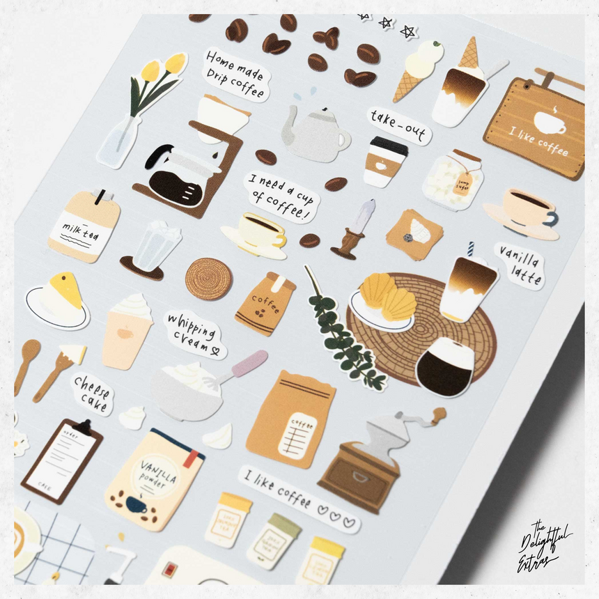 No.1084 I Like Coffee Stickers | Suatelier