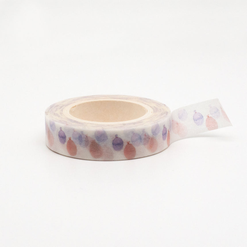 Watercolour Balloon Skinny Washi Tape | 8mm x 10m