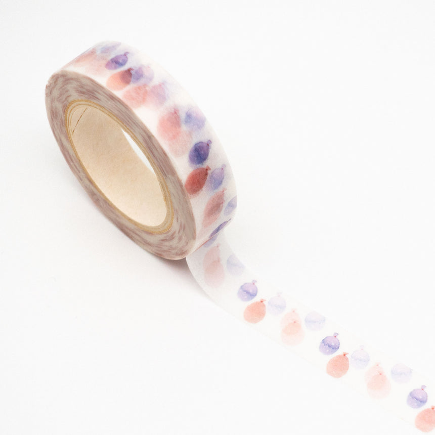 Watercolour Balloon Skinny Washi Tape | 8mm x 10m