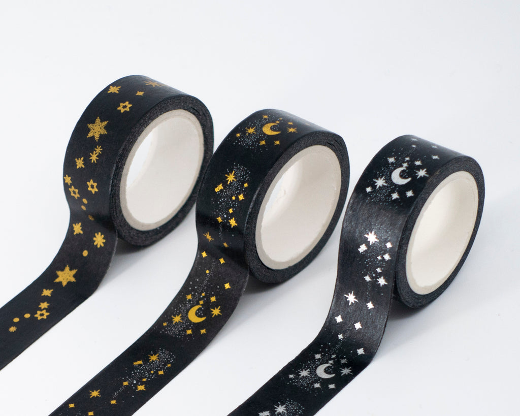 Black Star Washi Tape