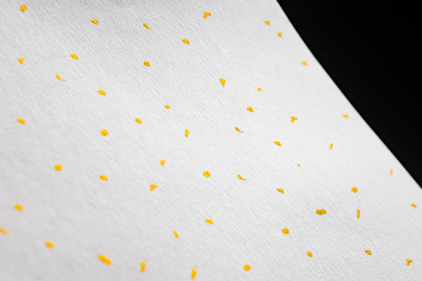 Gold Foil Dots Sticker Paper Set - White/Beige Washi Paper