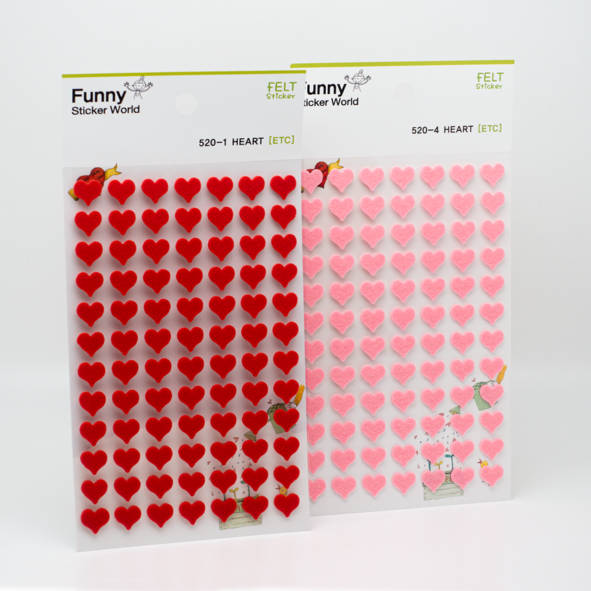 Heart Felt Sticker (non-woven fabric)