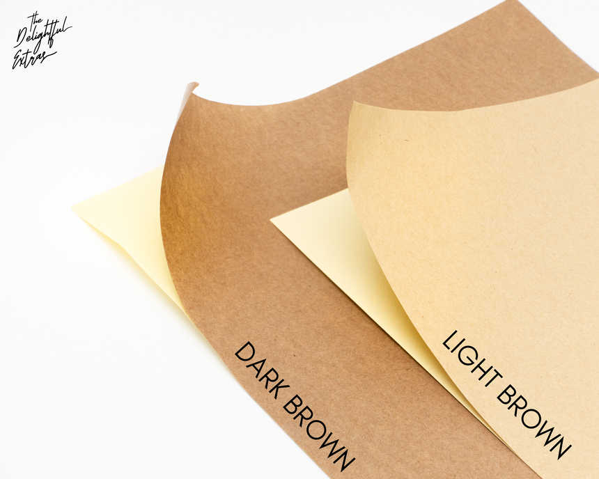 Brown Kraft Sticker Paper Set