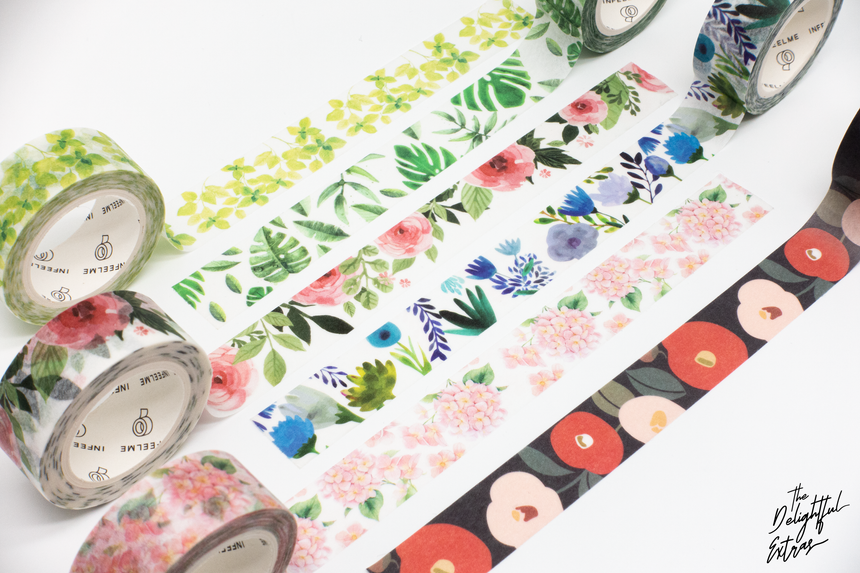 Pink Flower Washi Tape | Infeelme