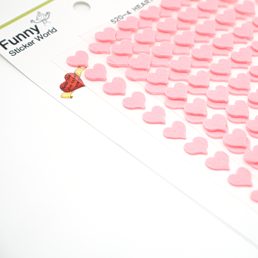 Heart Felt Sticker (non-woven fabric)