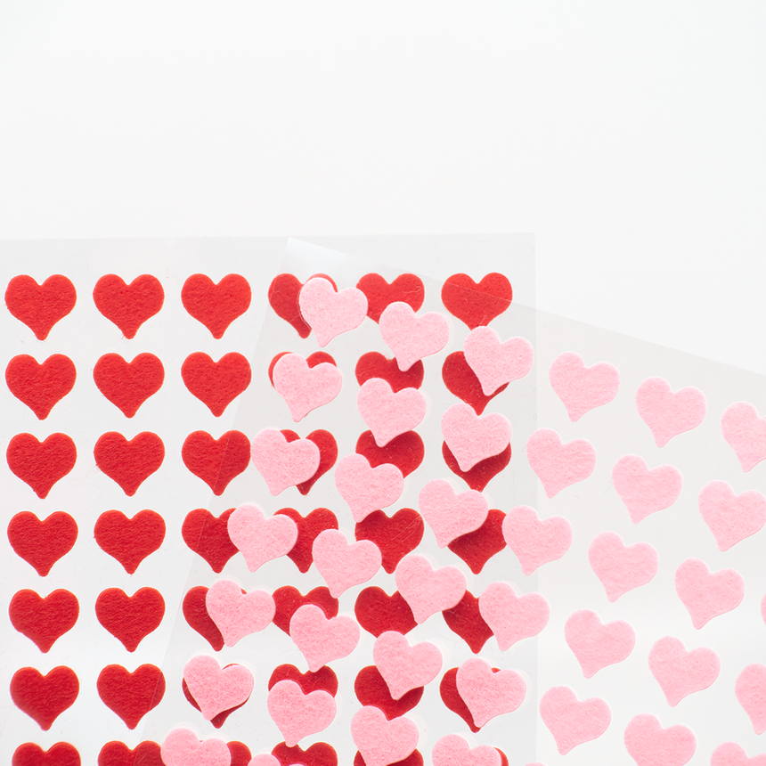 Heart Felt Sticker (non-woven fabric)