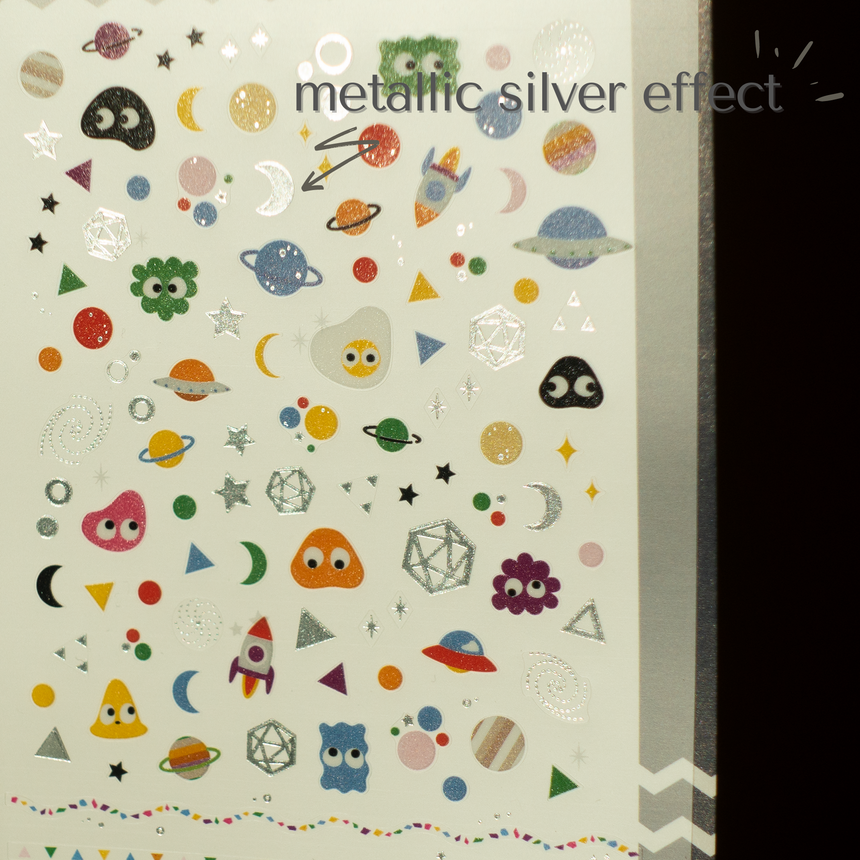 No.1068 Jelly Monster | Mini Jelly Monster Alien Nail Art Decals | Suatelier