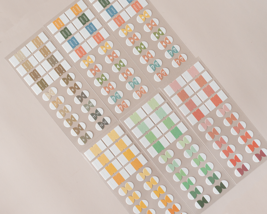 Index Tab Stickers for Books & Notetaking