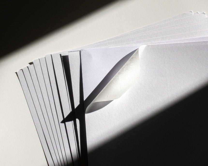 Soft White Japanese Washi Sticker Paper (10 sheets, A4)