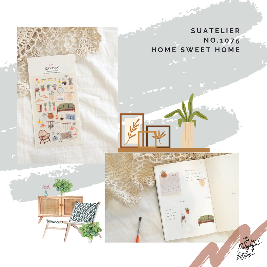 No.1075 Home Sweet Home Stickers | Suatelier