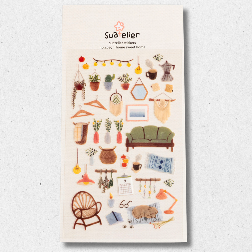 No.1075 Home Sweet Home Stickers | Suatelier