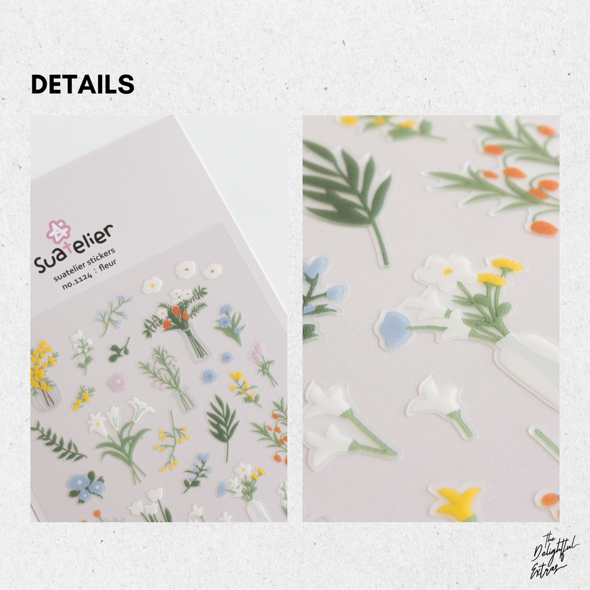 No.1124 Fleur Stickers | Suatelier