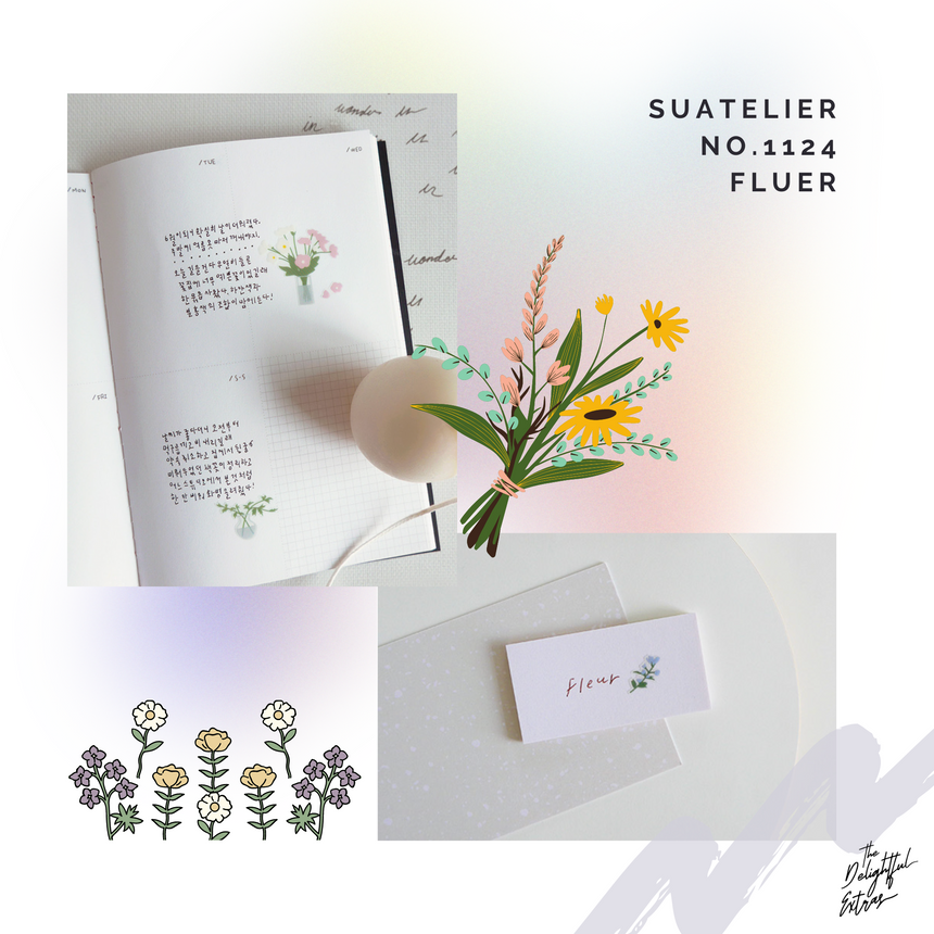 No.1124 Fleur Stickers | Suatelier