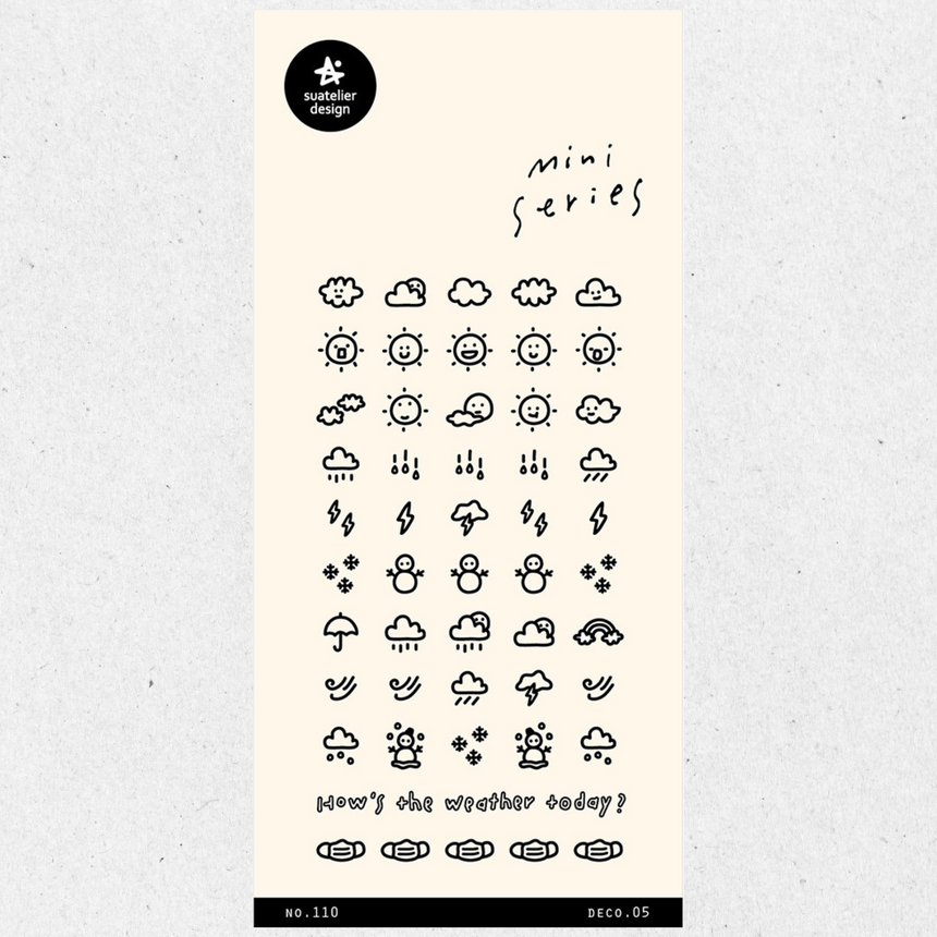 No.1124 Fleur Stickers | Suatelier