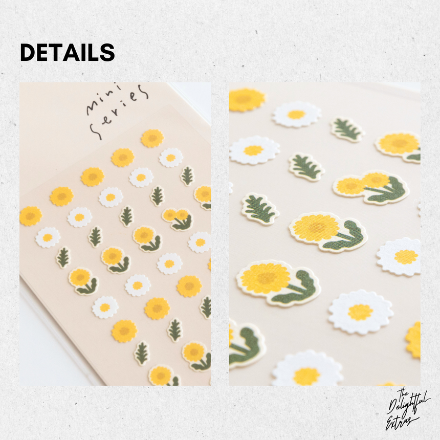 Mini Series No.115 Flower.02 Stickers | Suatelier