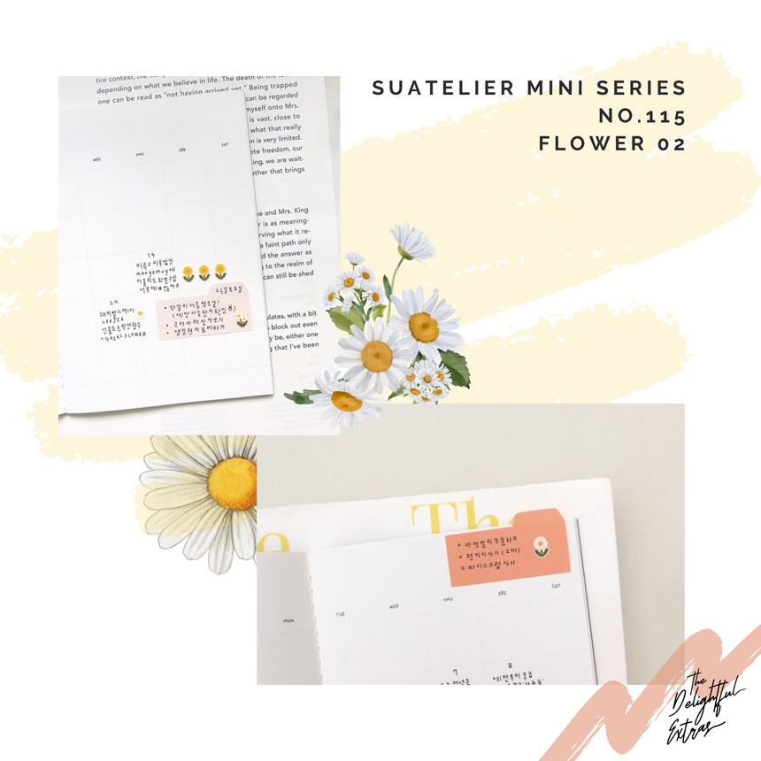 Mini Series No.115 Flower.02 Stickers | Suatelier