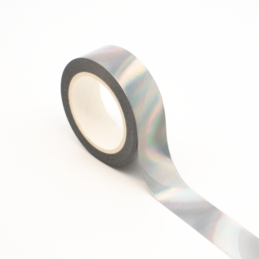 Holographic Silver Foil Washi Tape