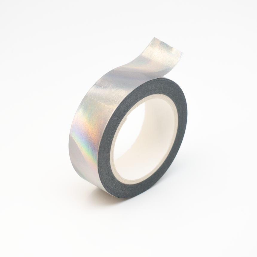 Holographic Silver Foil Washi Tape