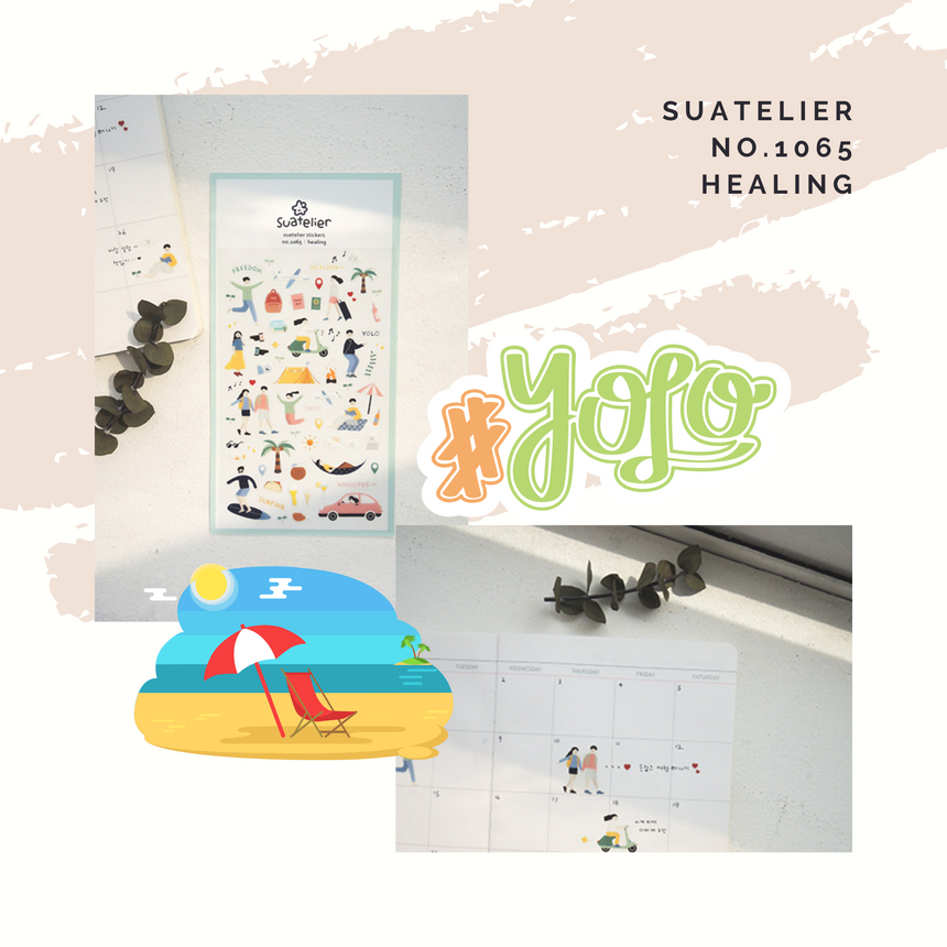 No.1065 Healing YOLO Stickers | Suatelier