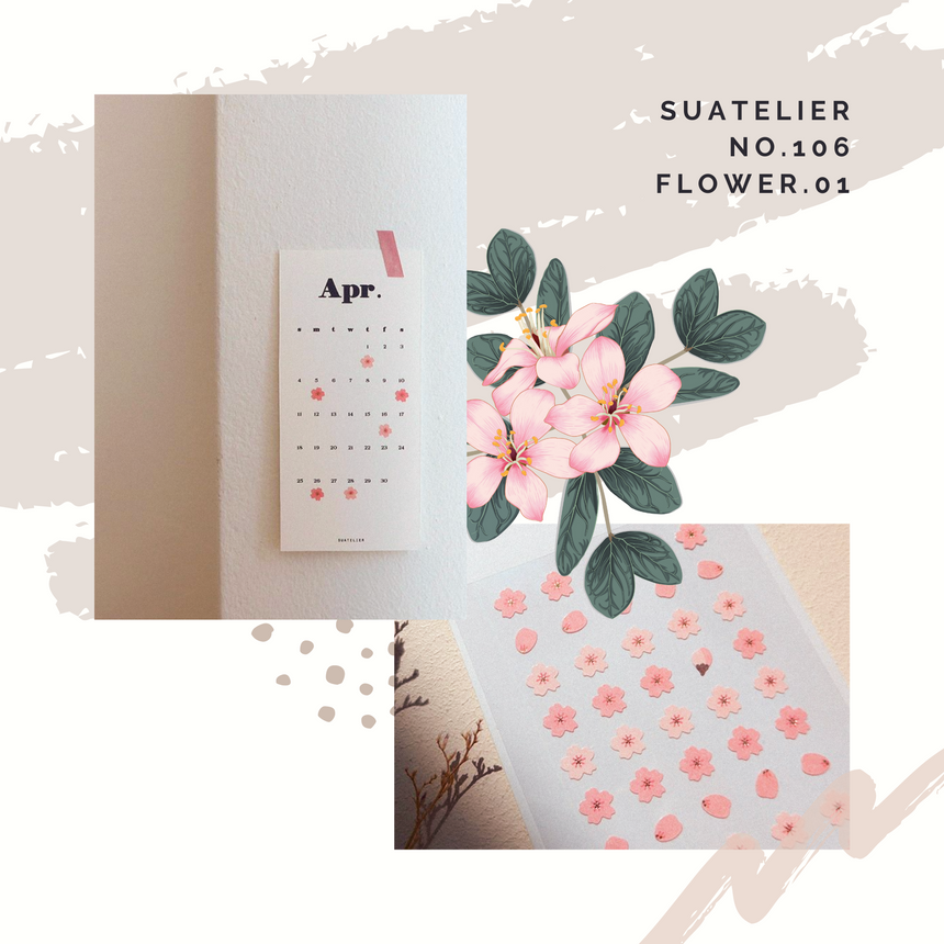 Petals/Leaves Xuan Sticker Paper Set