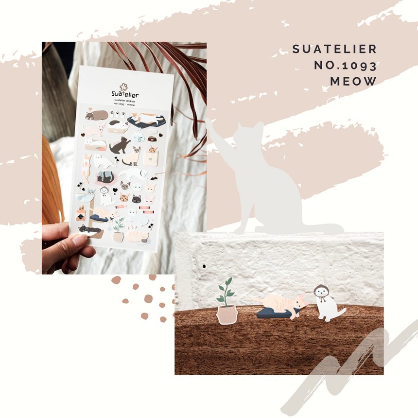 No.1089 Flower Letter Stickers | Suatelier