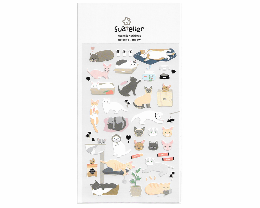 No.1089 Flower Letter Stickers | Suatelier