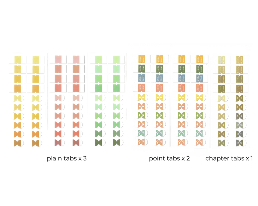 Index Tab Stickers for Books & Notetaking