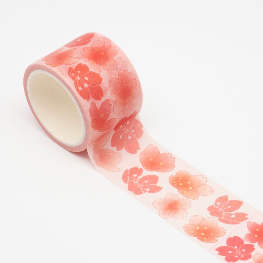 Red Sakura Cherry Blossom Washi Tape | 3cm x 5m