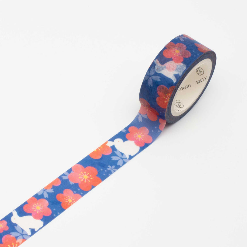 Blue Wildflower Washi Tape | Infeelme