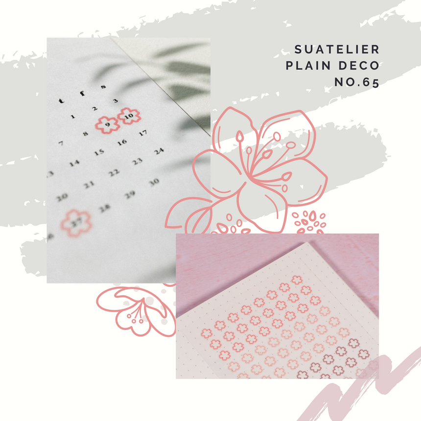 Suatelier Cherry Blossom Sakura Stickers | Plain Deco No.65