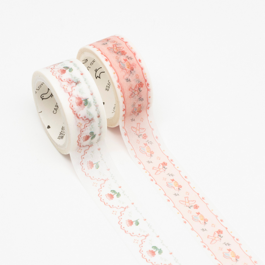 Spring Bird & Flower Washi Tapes